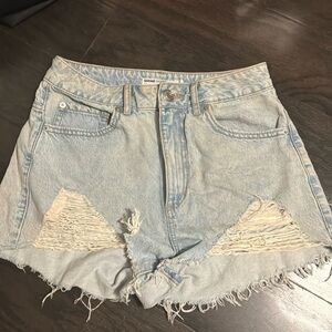 Garage denim shorts